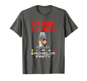 Funny shirts V-neck Tank top Hoodie sweatshirt usa uk au ca gifts for Groom Game Over Bachelor Party Funny Gamer Tshirt Gifts 1576448