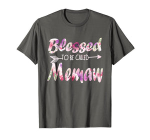 Funny shirts V-neck Tank top Hoodie sweatshirt usa uk au ca gifts for Blessed To Be Called Memaw T-Shirt Flower Mother's Day Gifts 3415470