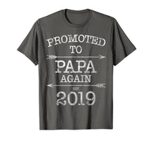 Ladda upp bild till gallerivisning, Promoted To Papa Again Est 2019 T-Shirt Vintage Arrow 805017
