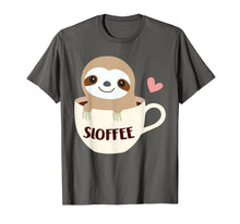 Ladda upp bild till gallerivisning, Sloffee Sloth Coffee Tshirt Funny Coffee Lover Gifts 808912
