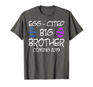 Funny shirts V-neck Tank top Hoodie sweatshirt usa uk au ca gifts for Egg-Cited Big Brother Coming 2019 Easter Tshirt Easter Gifts 2173896