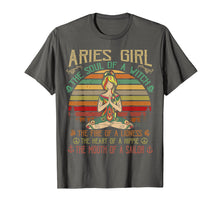 Ladda upp bild till gallerivisning, Funny shirts V-neck Tank top Hoodie sweatshirt usa uk au ca gifts for Aries Girl The Soul Of A Witch Birthday Women Love Yoga 946776
