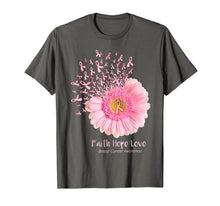 Ladda upp bild till gallerivisning, Faith Hope Love Breast Cancer Awareness Flower Pink T-Shirt 84343
