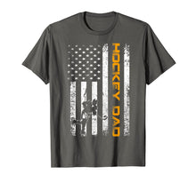 Ladda upp bild till gallerivisning, Vintage USA Ice Hockey Dad American Flag Fathers Day Gift T-Shirt 104587
