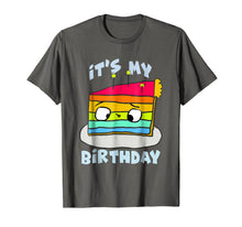 Ladda upp bild till gallerivisning, Funny shirts V-neck Tank top Hoodie sweatshirt usa uk au ca gifts for (Hey!) It's My Birthday Rainbow Cake T-Shirt 253280

