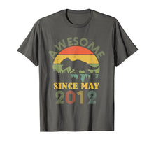 Ladda upp bild till gallerivisning, Awesome Since May 2012- Gifts 7th Birthday Dinosaur T-Shirt
