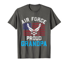 Ladda upp bild till gallerivisning, Funny shirts V-neck Tank top Hoodie sweatshirt usa uk au ca gifts for Proud Air Force Grandpa T-Shirt American Flag Veteran Gift 1432126
