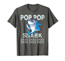 Ladda upp bild till gallerivisning, Pop Pop Shark Shirt Doo Doo Doo - Shark Sunglasses Flag USA 74318
