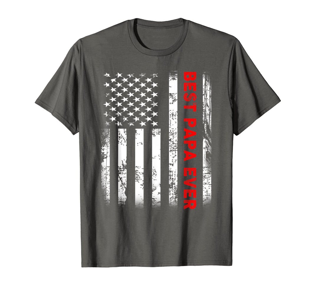 Funny shirts V-neck Tank top Hoodie sweatshirt usa uk au ca gifts for Best Papa Ever American Flag Tshirt Gifts For Dad Father 1470494