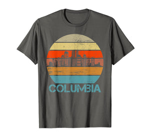 Funny shirts V-neck Tank top Hoodie sweatshirt usa uk au ca gifts for Columbia City Retro Vintage Skyline Gifts T-Shirt 2869233