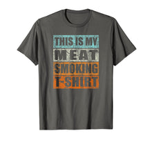 Ladda upp bild till gallerivisning, Great Gift BBQ Smoker Retro Tee - My Meat Smoking T-shirt 135280

