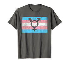Ladda upp bild till gallerivisning, Transgender Pride Flag With Trans Man Woman Symbol T Shirt
