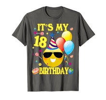 Ladda upp bild till gallerivisning, Funny shirts V-neck Tank top Hoodie sweatshirt usa uk au ca gifts for 18th Emoji It&#39;s My Birthday Shirt 18 Years Old Gifts A2 4045542
