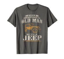 Ladda upp bild till gallerivisning, Funny shirts V-neck Tank top Hoodie sweatshirt usa uk au ca gifts for Mens Vintage Never Underestimate an Old Man with Jeeps T shirt 2592724
