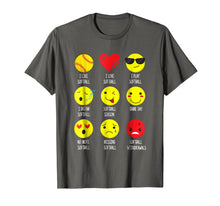 Ladda upp bild till gallerivisning, Funny shirts V-neck Tank top Hoodie sweatshirt usa uk au ca gifts for Softball shirts I Love Softball Emoji Emoticon Funny Tees 2077599
