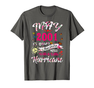 Funny shirts V-neck Tank top Hoodie sweatshirt usa uk au ca gifts for Being Sunshine T-Shirt 18th Birthday Gifts May 2001 Tee 3287987