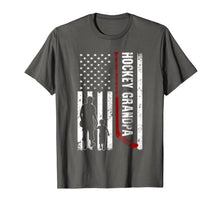 Ladda upp bild till gallerivisning, Hockey Grandpa American Flag T-Shirt Father's Day Gift 443390
