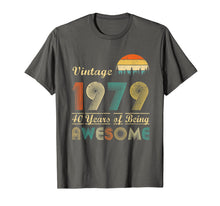 Ladda upp bild till gallerivisning, Vintage 1979 40 Years of Being Awesome Birthday T-shirt 219049
