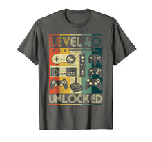 Ladda upp bild till gallerivisning, Funny shirts V-neck Tank top Hoodie sweatshirt usa uk au ca gifts for Level 40 Unlocked Shirt 40th Vintage Video Gamer Birthday 3120351
