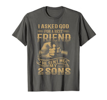 Ladda upp bild till gallerivisning, The God Sent Me My 2 Sons T-Shirt, Father's Day 2017 Gift 1359856
