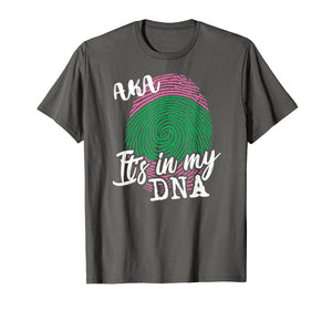 Funny shirts V-neck Tank top Hoodie sweatshirt usa uk au ca gifts for AKA It's In My DNA - AKA Shirts - AKA Gifts - Pink and Green 1562244