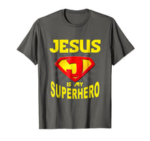 Ladda upp bild till gallerivisning, Funny shirts V-neck Tank top Hoodie sweatshirt usa uk au ca gifts for Jesus is My Superhero Funny Gift Christian Shirt 1800357
