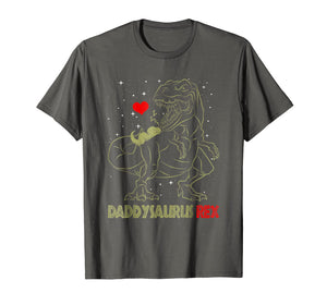 Daddysaurus T Shirt Dinosaur Gifts T Rex Daddy Saurus Shirt