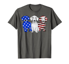 Ladda upp bild till gallerivisning, Dachshund Breed Dog America Flag Patriot T Shirt T-Shirt 258665
