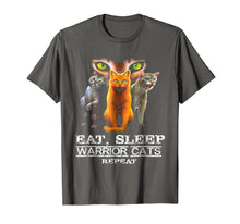 Ladda upp bild till gallerivisning, Funny shirts V-neck Tank top Hoodie sweatshirt usa uk au ca gifts for Eat Sleep Warrior Cats Repeat Funny Cat Lover T-Shirt 963657
