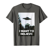 Ladda upp bild till gallerivisning, Alien Ufo Hunter Shirt I Want To Believe T-Shirt
