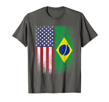 Ladda upp bild till gallerivisning, Funny shirts V-neck Tank top Hoodie sweatshirt usa uk au ca gifts for Brazil Usa Flag Brazilian American Gift Bandeira do Brasil L 293883
