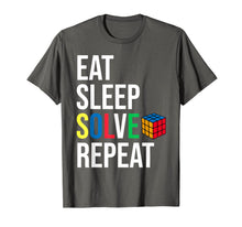 Ladda upp bild till gallerivisning, Eat Sleep Solve Repeat Rubik Cube T-shirt Humor Parody Funny T-Shirt-157870
