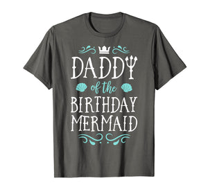 Daddy Of The Birthday Mermaid Gifts Merman Family Matching T-Shirt-649261