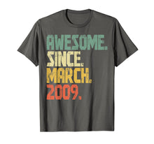 Ladda upp bild till gallerivisning, 11 years old Gifts Shirt Awesome Since March 2009 T-Shirt336366
