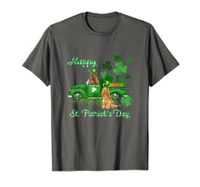 Ladda upp bild till gallerivisning, Cocker Spaniel Riding Green Truck St Patrick&#39;s Day Gifts T-Shirt-1276226
