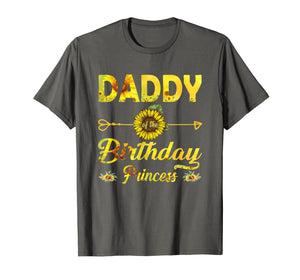 Daddy Of The Birthday Princess Shirt Dad Sunflower Gifts T-Shirt-1281765