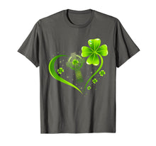 Ladda upp bild till gallerivisning, Green Celtic Cross Heart Shamrock St Patrick&#39;s Day Gifts T-Shirt-563685
