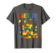 Ladda upp bild till gallerivisning, Birthday Shirt For Kids 8 Building Blocks Bricks Theme Party T-Shirt-435429
