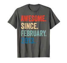 Ladda upp bild till gallerivisning, Awesome Since February 2013 T-Shirt 7 years old Gifts Shirt T-Shirt-264992
