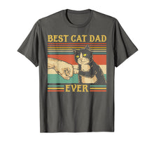 Ladda upp bild till gallerivisning, Best Cat Dad Ever Paw Fist Bump Fit Vintage Retro Gift Men TShirt933880
