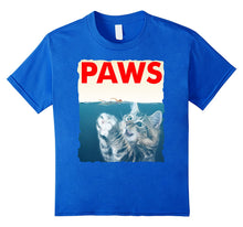 Ladda upp bild till gallerivisning, Paws Shirt Funny Cat Parody T-Shirt - Shark Kitten Tee 168395
