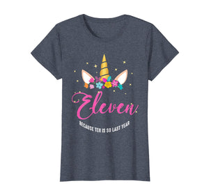 11 Years Old Birthday Girl Gifts Unicorn 11th Birthday T-Shirt-324770