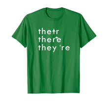 Ladda upp bild till gallerivisning, There Their They're English Grammar Teacher Funny White Text 255187
