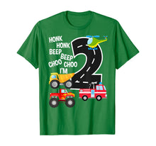 Ladda upp bild till gallerivisning, Funny shirts V-neck Tank top Hoodie sweatshirt usa uk au ca gifts for Kids Trucks 2nd Birthday Party Toddler I'm 2 Year Old Bday  T-Shirt 256109
