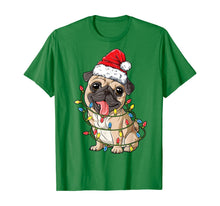Ladda upp bild till gallerivisning, Funny shirts V-neck Tank top Hoodie sweatshirt usa uk au ca gifts for Pug Christmas Tree Lights Santa Dog Xmas Gifts Boys Pugmas T-Shirt 180692
