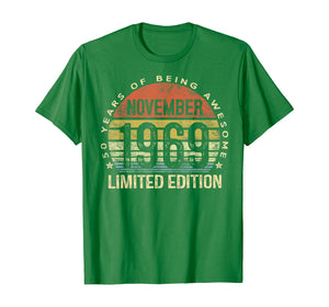Born November 1969 Limited Edition Bday Gifts 50th Birthday T-Shirt 425134