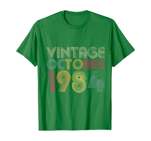 35th Birthday Gifts - Vintage October 1984 T-Shirt 143775