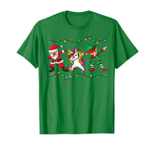 Ladda upp bild till gallerivisning, Funny shirts V-neck Tank top Hoodie sweatshirt usa uk au ca gifts for Dabbing Santa Elf Unicorn Christmas Kids Boys Men Xmas Gifts T-Shirt 526234
