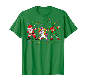 Funny shirts V-neck Tank top Hoodie sweatshirt usa uk au ca gifts for Dabbing Santa Elf Unicorn Christmas Kids Boys Men Xmas Gifts T-Shirt 526234