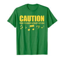 Ladda upp bild till gallerivisning, Funny shirts V-neck Tank top Hoodie sweatshirt usa uk au ca gifts for Caution Prone To Sudden Outbursts Of Song Unisex Tshirt 2742286
